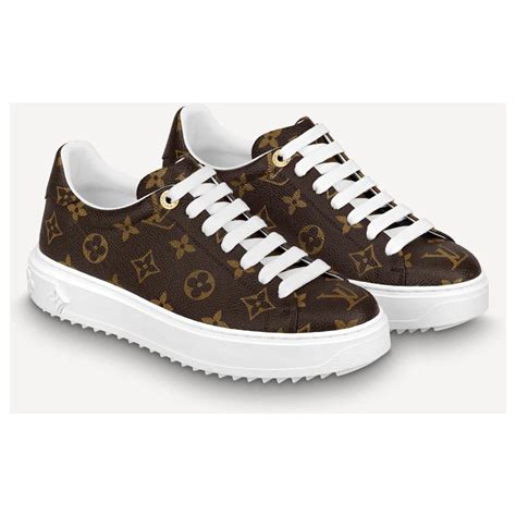 louis vuitton brown lineup monogram sneakers